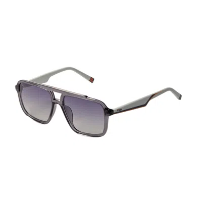 Fila Men's 57 Mm Asphalt Grey Sunglasses