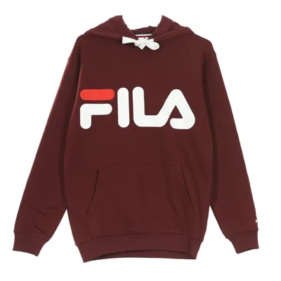 Fila Men's Classic Logo Hoody In Burgundy