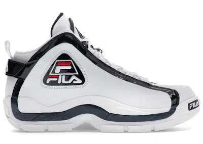 Pre-owned Fila Men's  96 (2019) Sneakers In White/ Navy Blue/ Red