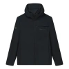Fila Men's  Athletics Athleisure Casual Sports Knit Hooded Long Sleeves Jacket Dark Black