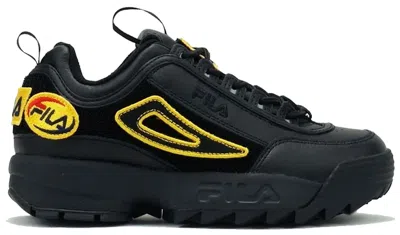 Pre-owned Fila Men's  Disruptor 2 Patches Sneakers In Black