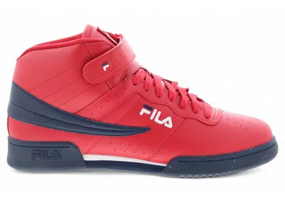 Pre-owned Fila Men's  F13v Red Sneakers In Varsity Red/navy Blue/white