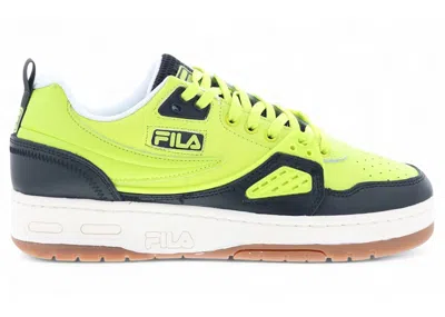 Pre-owned Fila Men's   Ace Gum Sneakers In Lime/black/white In Multi
