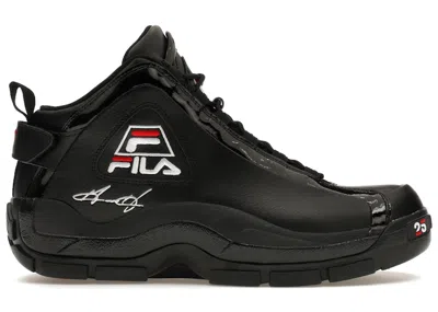 Pre-owned Fila Men's  Grant Hill 2 25th Anniversary Sneakers In Black/white/ Red