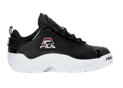 Pre-owned Fila Men's  Grant Hill 2 Low Sneakers In Black/white/ Red