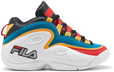 Pre-owned Fila Men's  Grant Hill 3 3one3 Sneakers In White/black/green In Multi