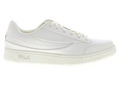 Pre-owned Fila Men's  Original Tennis Lux Sneakers In White/beige/red