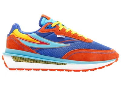 Pre-owned Fila Men's  Renno Dragon Ball Super Goku Sneakers In Blue/orange
