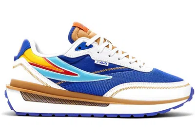 Pre-owned Fila Men's  Renno Dragon Ball Super Vegeta Sneakers In White/blue In Multi