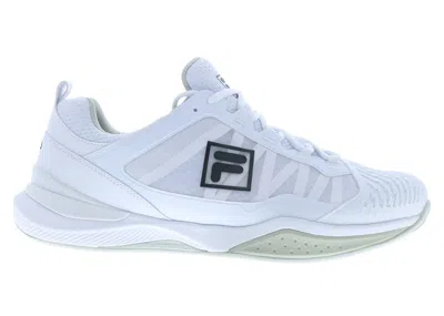 Pre-owned Fila Men's  Speedserve Energized Sneakers In White/black/grey