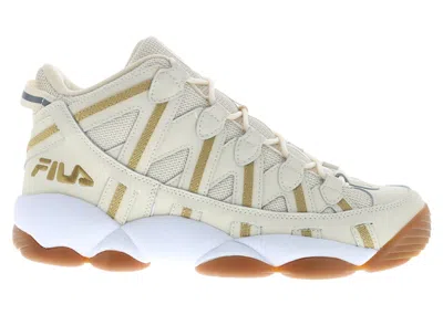 Pre-owned Fila Men's  Stackhouse Spaghetti Curry Sneakers In White/grey