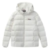 Fila Men's  Stay Warm Hooded Down Jacket White