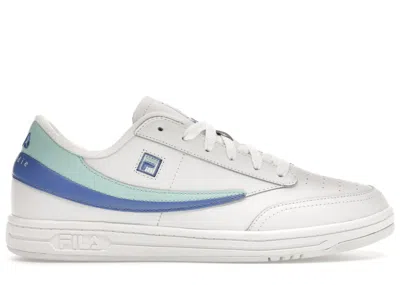 Pre-owned Fila Men's  Tennis 88 Biggie Smalls Sneakers In White/fair Aqua/wedgewood