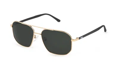Fila Men's Golden Oval Sunglasses Sfi300v58300p In ["pink","gold Tone","rose Gold Tone"]