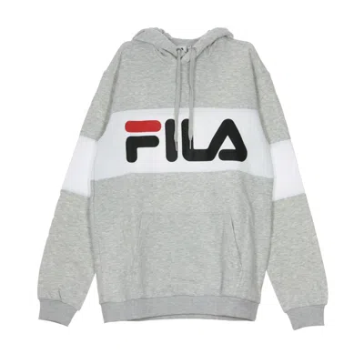 Fila Men's Night Blocked Hoodie Light Gray Mel/bros/bright White