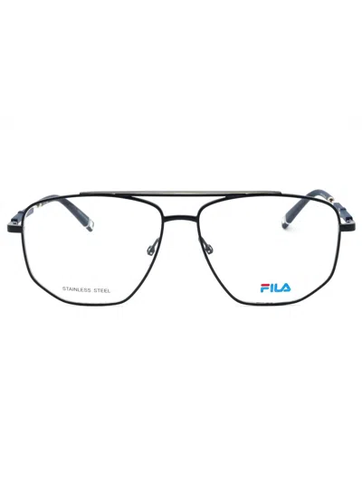 Fila Men's Oval Metal Eyeglasses - Style Vfi114 In Black