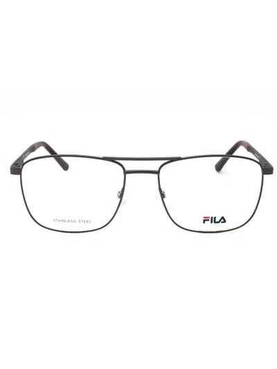 Fila Men's Rectangular Metal Eyeglasses - Vf9941 In Black