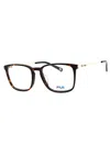 Fila Men's Rectangular Premium Acetate Eyeglasses In Black