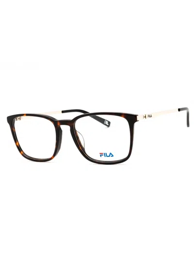 Fila Men's Rectangular Premium Acetate Eyeglasses In Black
