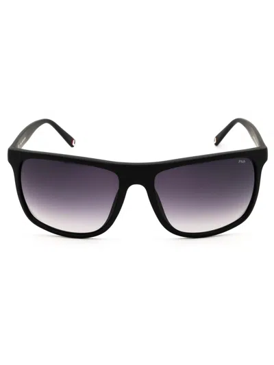 Fila Men's Rectangular Sunglasses - Model Sf9397 In Purple