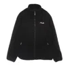 Fila Men's Satoshi Sherpa Fleece Jacket Black In Black