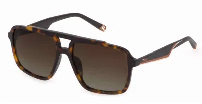 Fila Men's Sfi460 Sunglasses In Shiny Havana In Brown