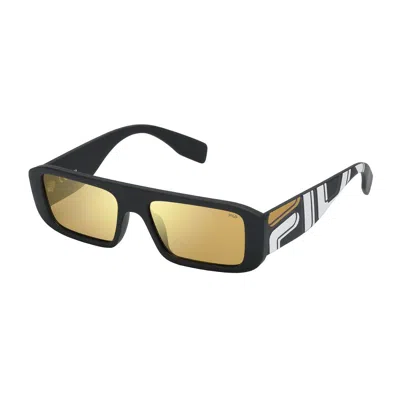 Fila Men's Sunglasses  Sf9415-54u28y  54 Mm Gbby2 In Black