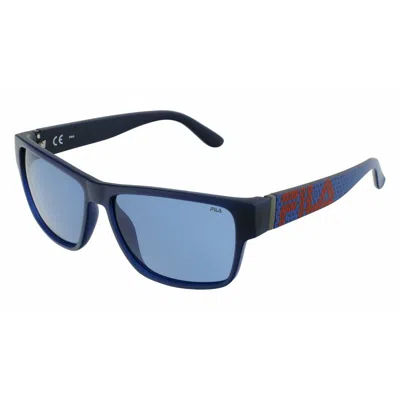 Fila Men's Sunglasses  Sfi006-57u43p  57 Mm Gbby2 In Blue