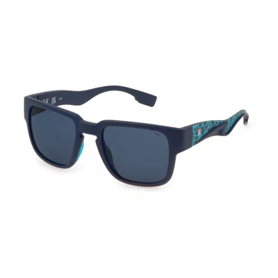 Fila Men's Sunglasses  Sfi463-53j99p  53 Mm Gbby2 In Blue
