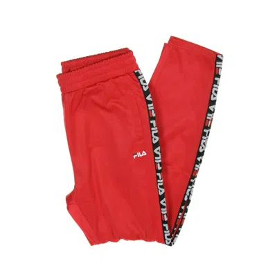Fila Men's Tape Track Pants In Red