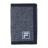 Fila Men's Trifold Wallet With Hook And Loop Closure In Grey