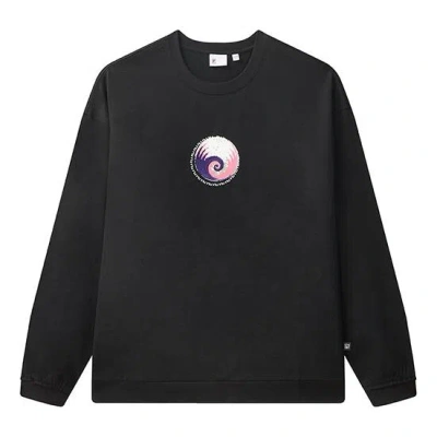 Fila Minimalistic Casual Knit Tops Couple Style Black