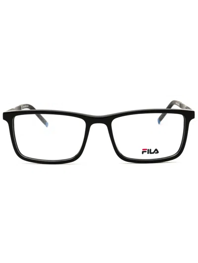 Fila Modern Rectangular Eyeglasses For Men In Black
