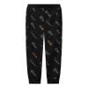 Fila Monogrammed Knitted Casual Trousers For Men Black