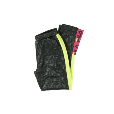 Fila Moya Side Tape Split Jog Pant Women's Tracksuit Pants In Black