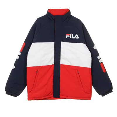 Fila Nikolla Men's Jacket Padded Black Iris/true Red/bright White