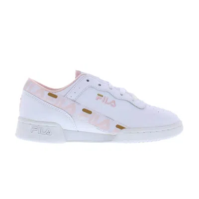 Pre-owned Fila Original Fitness Tape Kids 'white Pink' | Kid's Size 7