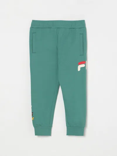 Fila Pants  Kids Color Green In Grün