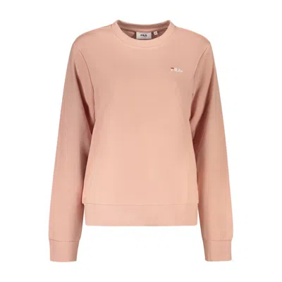 Fila Pink Cotton Women's Sweatshirt In Nude