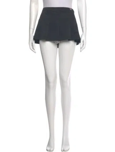 Pre-owned Fila Pleated Accents Mini Skirt In Blue