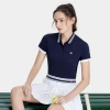 FILA 女装女士Polo衫女网球系列时尚商务基础针织短袖POLO衫,6920827489234040664