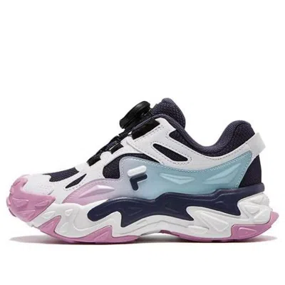 Fila (ps)  Boa Athletic Shoes 'white Pink Black' In Multi