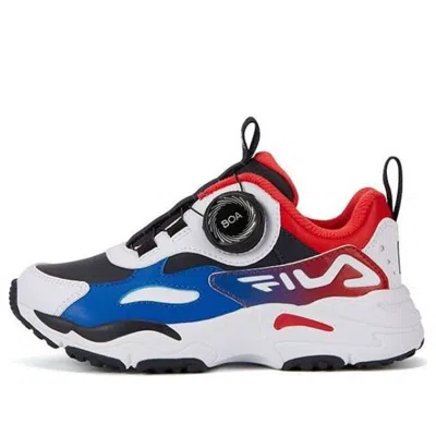 Fila (ps)  Boa Running Shoes 'white Blue Red' In Multi