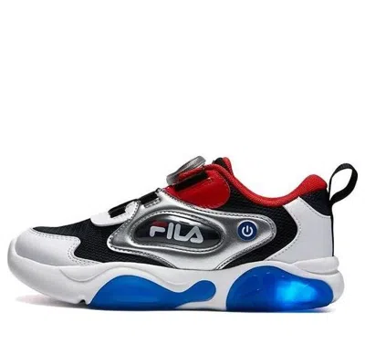 Fila (ps)  Bubble 2 Heritage-fht Light Shoes 'white Black Red' In Blue