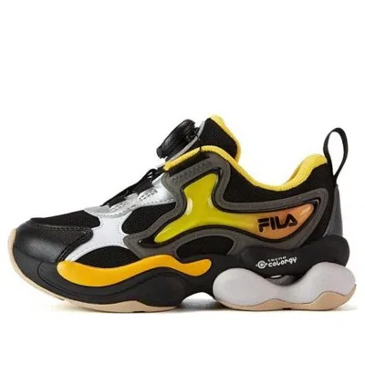 Fila (ps)  Casual Sneakers 'black Yellow' In Multi