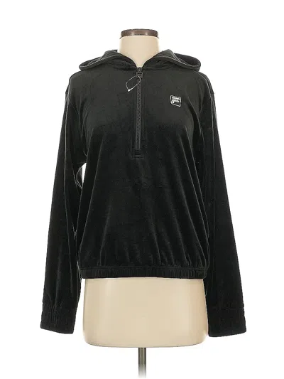 Pre-owned Fila Pullover Hoodie In Black