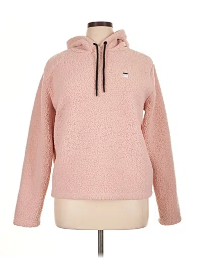 Pre-owned Fila Pullover Hoodie In Pink