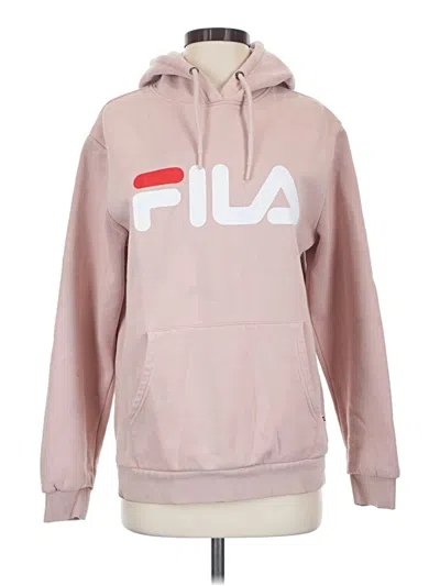 Pre-owned Fila Pullover Hoodie In Pink