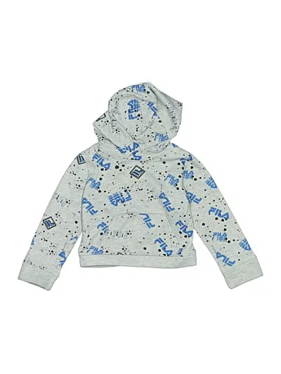 Pre-owned Fila Kids'  Pullover Hoodie In Silver