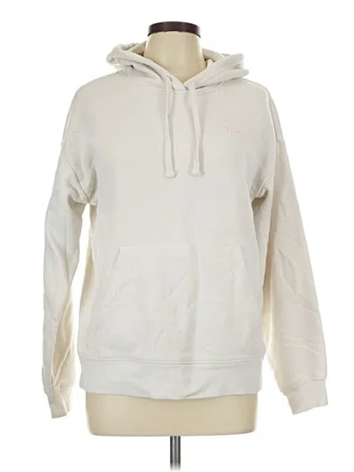 Pre-owned Fila Pullover Hoodie In White